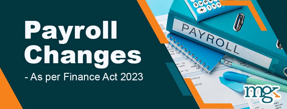 Payroll changes - Finance Act 2023